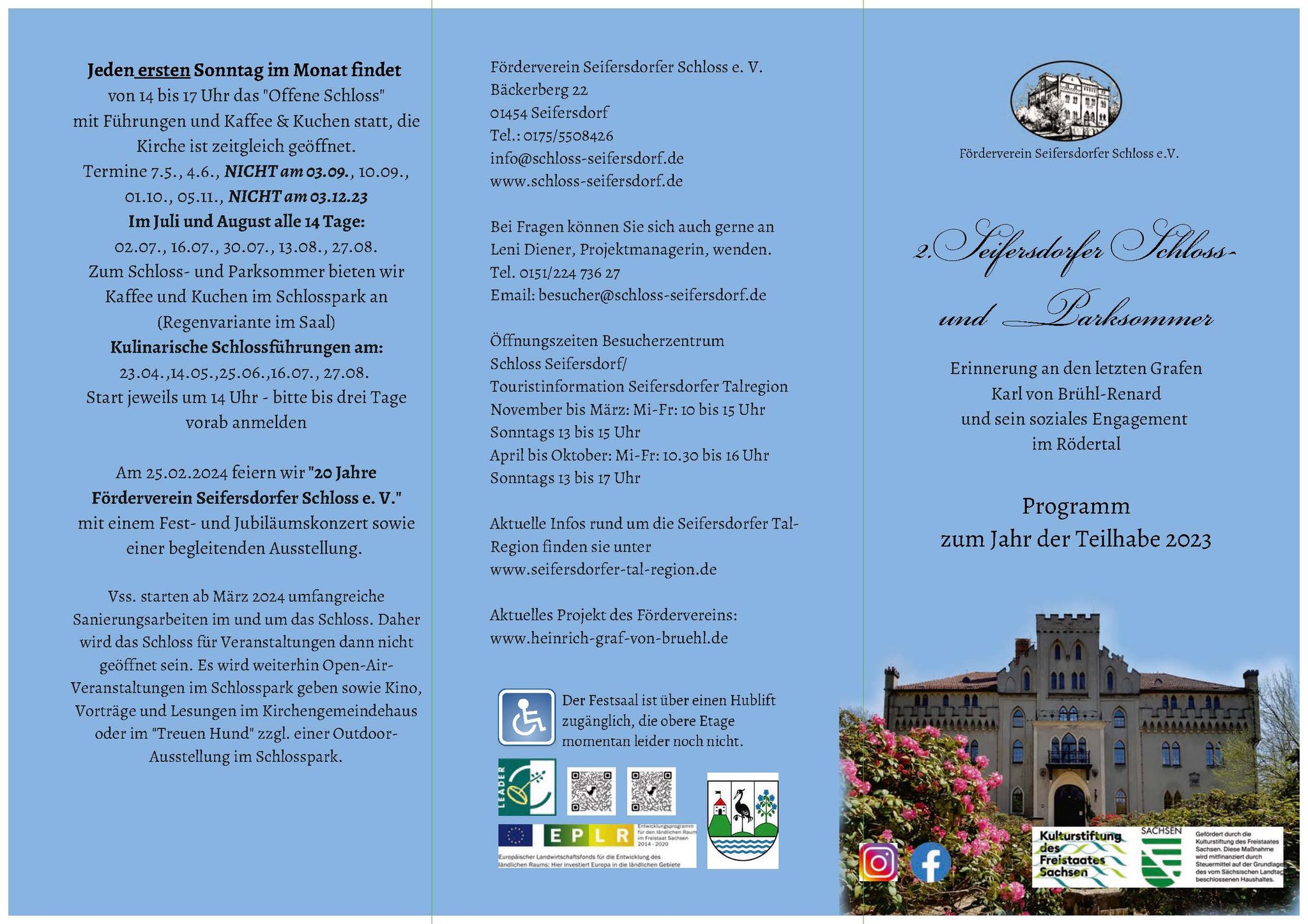 Willkommen in Schloss Seifersdorf